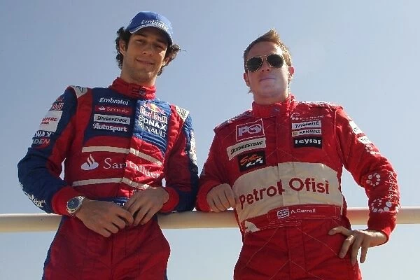 GP2 Series: Bruno Senna Arden and Adam Carroll FMS International