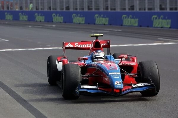 GP2 Series: Bruno Senna iSport International runs out of fuel across the line