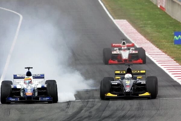 GP2 Series: Felix Porteiro Campos Racing and Fairuz Fauzy Super Nova