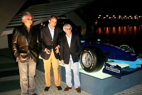 GP2 Series: Flavio Briatore, Renault F1 Managing Director, left, and Bernie Ecclestone, F1 Supremo, right