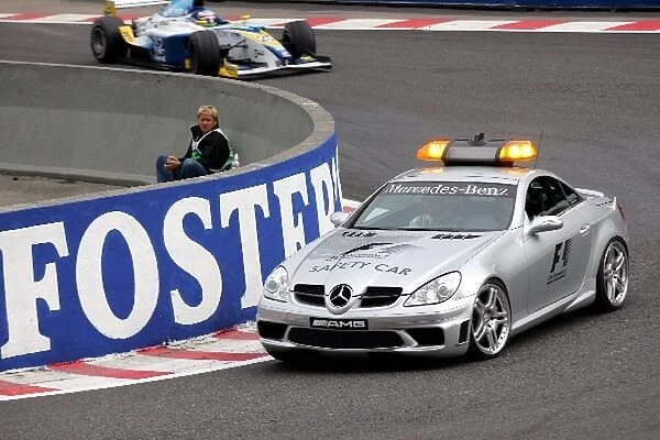 GP2 Series: Gianmaria Bruni Durango leads the field behind the safety car