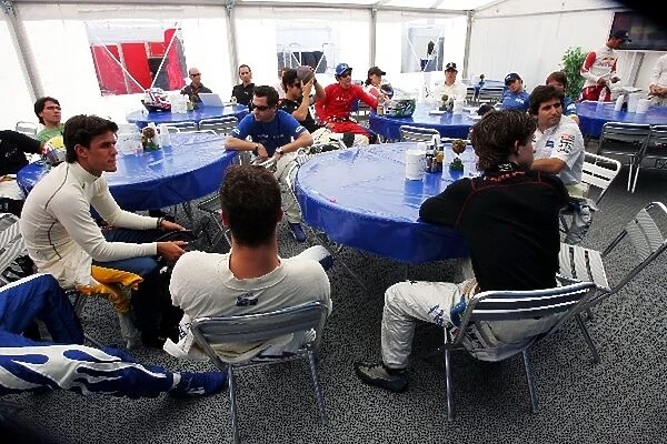 GP2 Series: The GP2 drivers in the cafe area