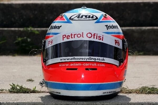 GP2 Series: The helmet of Adam Carroll FMS International