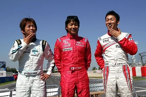 GP2 Series: The Japanese GP2 drivers: Kohei Hirate Trident Racing; Sakon Yamamoto BCN Competicion; Kazuki Nakajima Dams