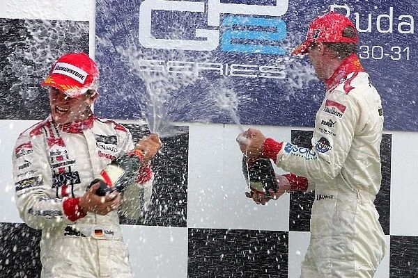 GP2 Series: Nico Rosberg ART and Alexandre Premat ARTon the podium