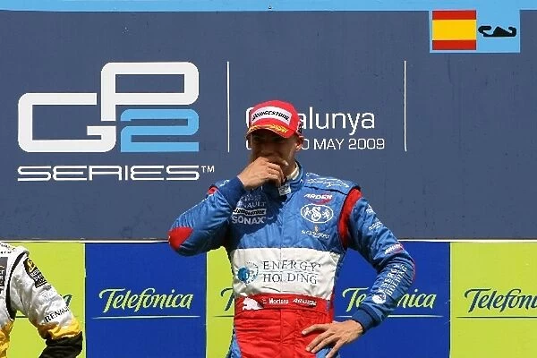 GP2 Series: Race winner Edoardo Mortara Telmex Arden International on the podium