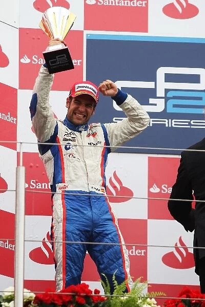 GP2 Series: Roldan Rodriguez Piquet GP celebrates his second position on the podium