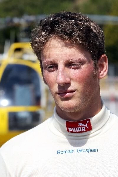 GP2 Series: Romain Grosjean ART: GP2 Series Rd 1, Practice and Qualifying, Barcelona, Spain, Friday 25 April 2008