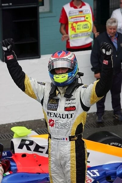 GP2 Series: Romain Grosjean ART in parc ferme