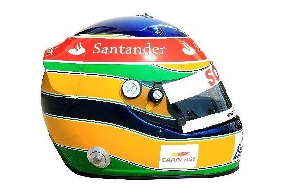 GP2 Testing: The helmet of Bruno Senna Arden