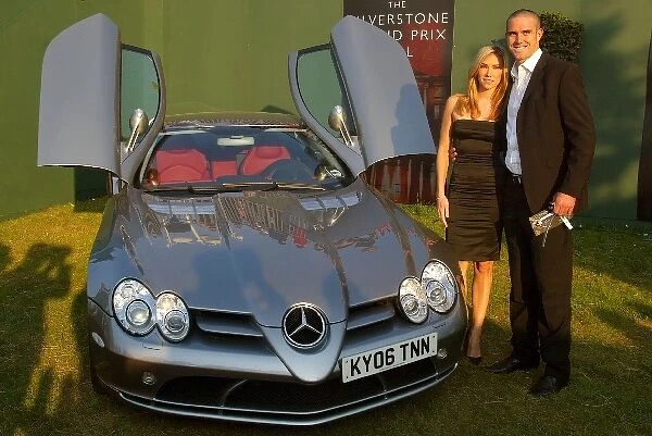 The Grand Prix Ball: Jessica from Liberty X with Kevin Pieterson England cricketer