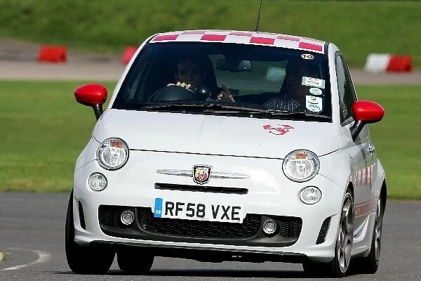 Grand Prix Shootout: Felipe Polehtto Driver Candidate with Rob Wilson Grand Prix Shootout Driver Assessment Manager in the FIAT 500 Abarth