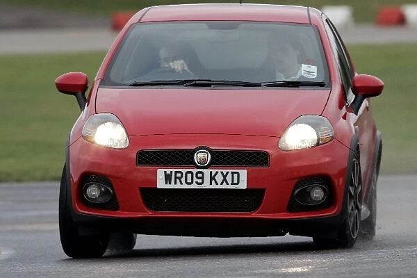 Grand Prix Shootout: Jordan Chamberlain with Driver Instructor Stephen Jelley in the FIAT Punto Abarth