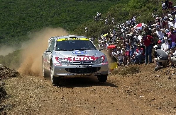 Harri Rovanpera (FIN) on stage 16.. World Rally Championship, Acropolis Rally, 14-17 June 2001