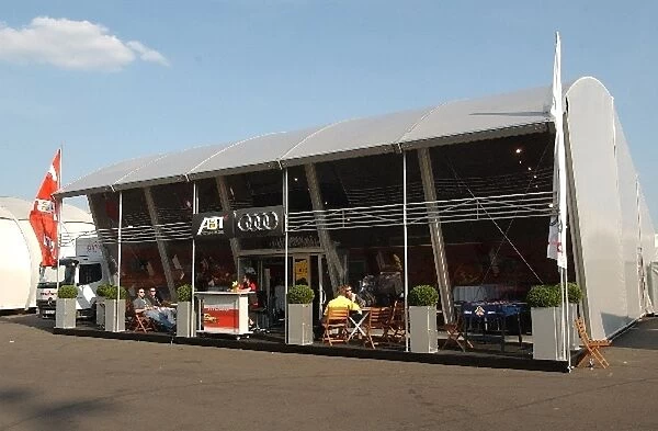 Hospitality unit of the Abt-Audi team. DTM Championship, Rd 4, Lausitzring, Germany