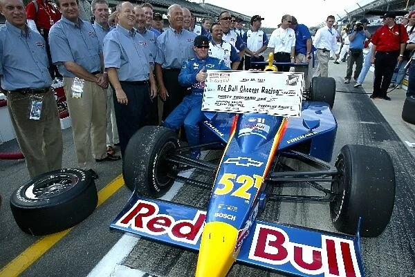 Indy Racing League: Red Bull Cheever Racing and Buddy Rice win the pit stop competition at the Indianapolis Motor Speedway