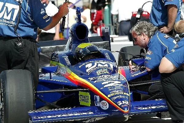 Indy Racing League: Richie Hearn replaces Vitor Meira in the Menards  /  Johns Manville Dallara Chevrolet and sets the second quickest time during