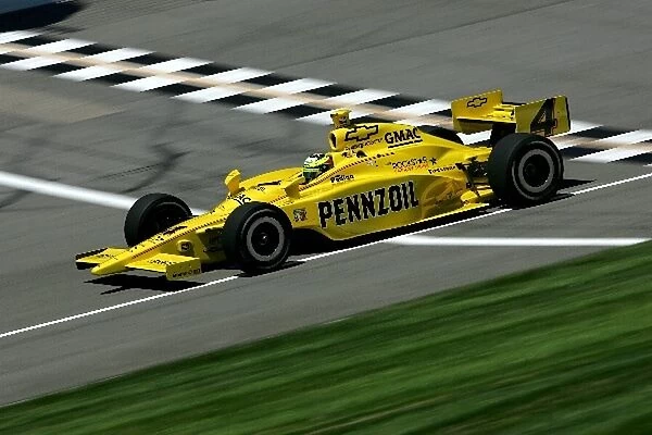 Indy Racing League: Tomas Scheckter qualified second for the Firestone Indy 400, Michigan International Speedway, Brooklyn, MI, 31, Jly, 2005