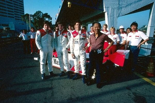 International Formula Three: Martin Brundle, Ayrton Senna, Roberto Guerrero Eddie Jordan Racing  /  Theodore and Teddy Yip Theodore Racing owner