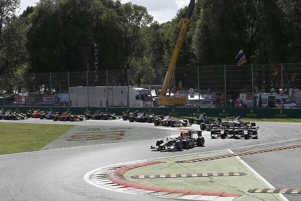 Italy GP2. Pierre Gasly (FRA) DAMS leads at the start of the race at GP2 Series