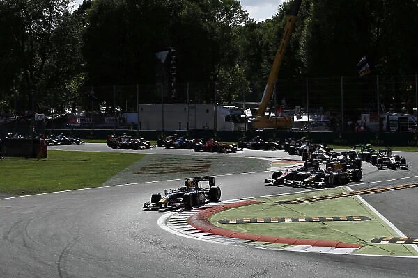 Italy GP2. Pierre Gasly (FRA) DAMS leads at the start of the race at GP2 Series