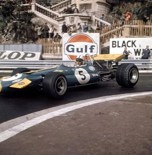 Jack Brabham, Brabham BT33 Monaco Grand Prix, Monte Carlo 1970 World LAT Photographic Ref: 3 / 4037AH