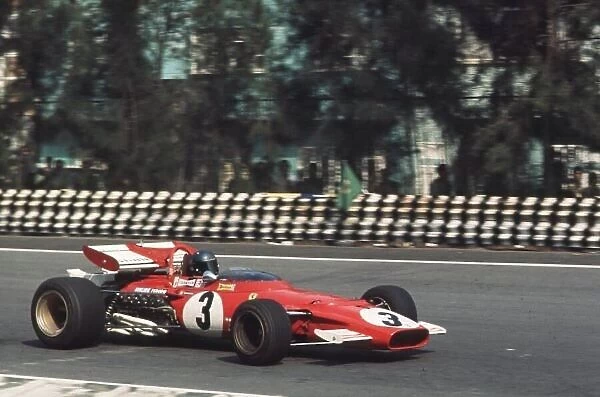 Jacky Ickx, Ferrari 312B, 1st Mexican Grand Prix, Mexico City 25 Oct 1970 World LAT Photographic Ref: 70 MEX 54