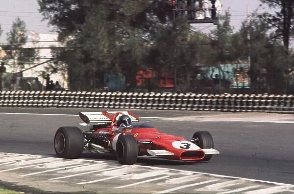 Jacky Ickx, Ferrari 312B, 1st Mexican Grand Prix, Mexico City 25 Oct 1970 World LAT Photographic Ref: 70 MEX 64