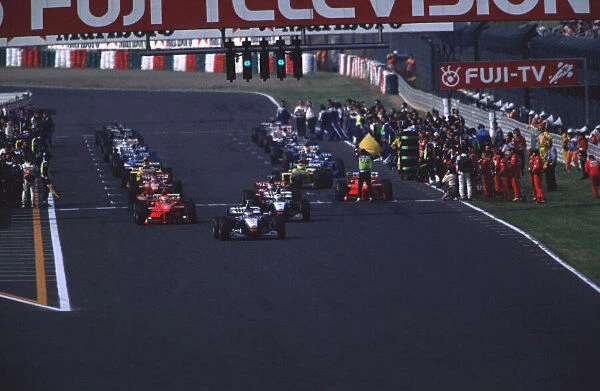JAPANESE GRAND PRIX SUZUKA, JAPAN 30  /  10 - 1  /  11 1998 - RD 16 MICHEAL SCHUMACHER IS FORCED TO START FROM THE BACK OF THE GRID AFTER STALLING HIS ENGINE AT THE SECOND ATTEMTED START. PHOTO: LAT
