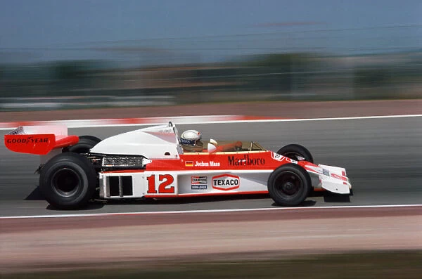 Jarama, Spain. 2nd May 1976. Jochen Mass (McLaren M23-Ford), retired, action
