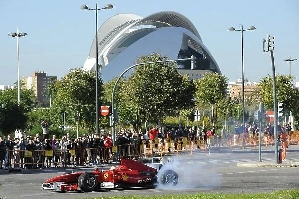 JM RUBIO. Luca Badoer (ITA) Ferrari F1 action.
