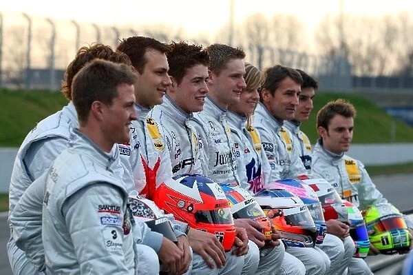 L-R: 2008 Mercedes drivers: Ralf Schumacher (GER); Mathias Lauda (AUT); Gary Paffett