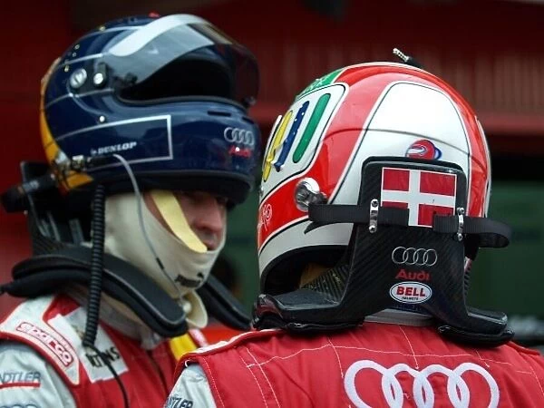 DTM. L-R Heinz-Harald Frentzen (GER) Audi Sport Team Abt Veltins Audi A4 06