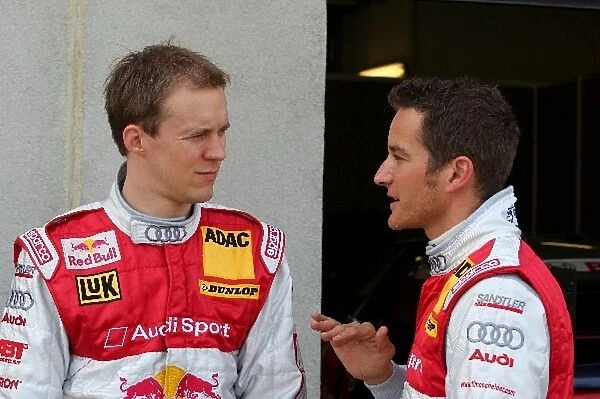 L-R: Mattias Ekstrom (SWE) and Timo Scheider (GER) Audi Team Abt Sportsline