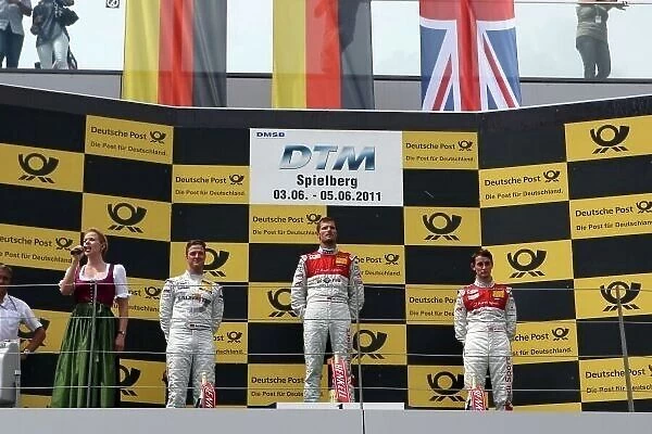 DTM. Podium and results: (l-r) Ralf Schumacher 