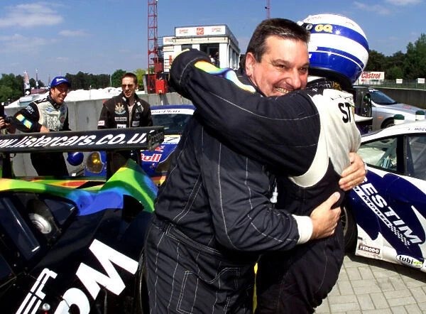Laurence Pearce & Jamie Campbell Walter Celebrate 1st Place-FIA GT- Zolder-Fox