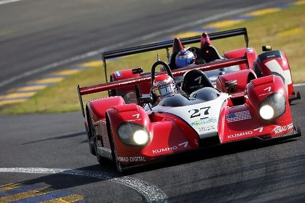 Le Mans 24 Hours: John Macaluso  /  Andy Lally  /  Ian James Miracle Motorsports Courage C65 AER