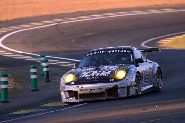 Le Mans 24 Hours: Leo Hindery  /  Marc Lieb  /  Mike Rockenfeller Orbit Racing Porsche 911 GT3-RSR