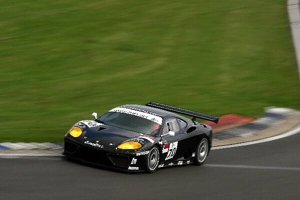 Le Mans Endurance Series: Stephane Daoudi  /  Roman Rusinov JMB Racing Ferrari 360 GT won the GT class