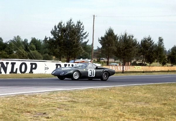 Le Mans, France. 19-20 June 1965: Graham Hill  /  Jackie Stewart, 10th position, action