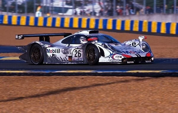 Le Mans: Race winner Allan McNish Porsche 911 GT1-98