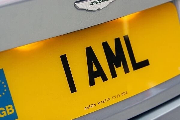 Le Mans Series Media Morning: Aston Martin DB9 number plate