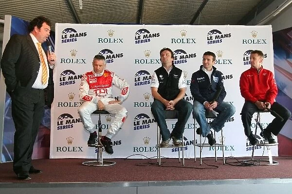 Le Mans Series Media Morning: John Hindhaugh interviews Rinaldo Capello Audi Sport Team Joest, Darren Turner Aston Martin, Nicolas Minassian