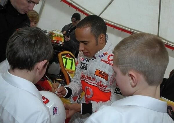 Lewis Hamilton attends Formula Kart Stars Launch