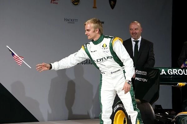 Lotus T127 Launch: Heikki Kovalainen Lotus