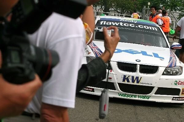 Macau WTCC: Andy Priaulx BMW Team UK drives into parc ferme after winning his second WTCC title