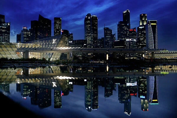 Marina Bay Circuit, Singapore. 18th September 2013. The cityscape of Singapore. World Copyright: Steven Tee / LAT Photographic. ref: Digital Image _L0U0397