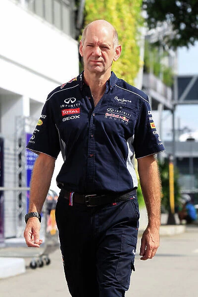 Marina Bay Circuit, Singapore. Saturday 21st September 2013. Adrian Newey, Chief Technical Officer, Red Bull Racing. World Copyright: Charles Coates / LAT Photographic. ref: Digital Image _X5J9022