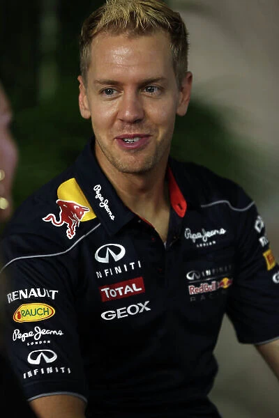 Marina Bay Circuit, Singapore. Thursday 19th September 2013. Sebastian Vettel, Red Bull Racing. World Copyright: Andy Hone / LAT Photographic. ref: Digital Image HONZ0553