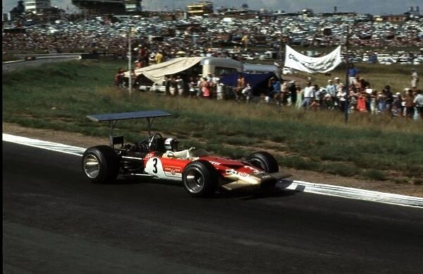 Mario Andretti, Lotus 49B, Retired South African Grand Prix, Kyalami